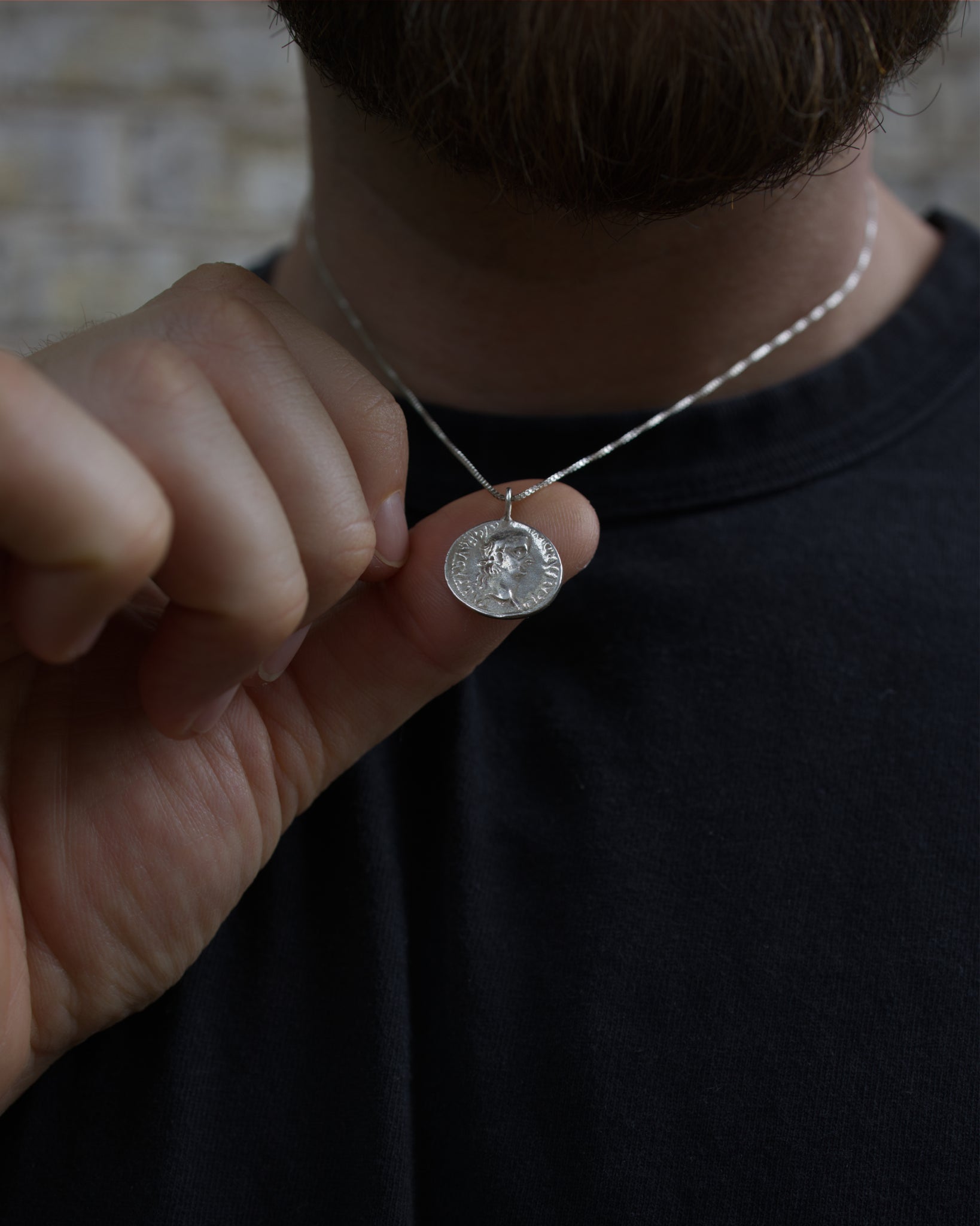 Denarius Coin Necklace
